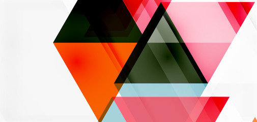 Geometric abstract background, mosaic triangle and hexagon shapes. Trendy abstract layout template for business or technology presentation, internet poster or web brochure cover, wallpaper