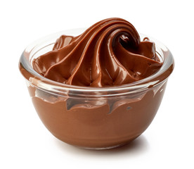 bowl of chocolate cream