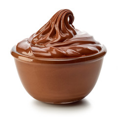 bowl of chocolate cream