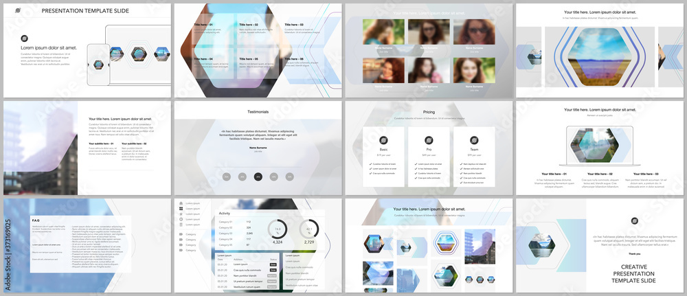 Canvas Prints vector templates for website design, presentations, portfolio. templates for presentation slides, fl