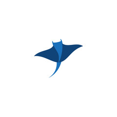 vector illustration of manta logo 