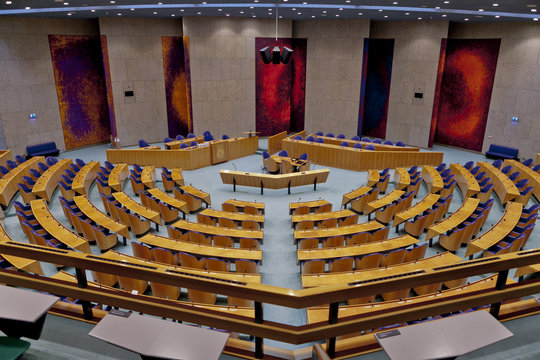 DEN HAAG, NETHERLANDS - Aug 29, 2012: Dutch Parliament Building In The Hague