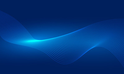 Vector Abstract Color Waves Design Element Background