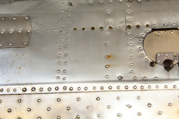 aluminum metal with rivets background texture