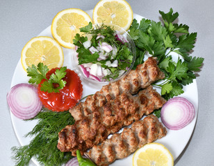 Lula kebab in Mediterranean cuisine