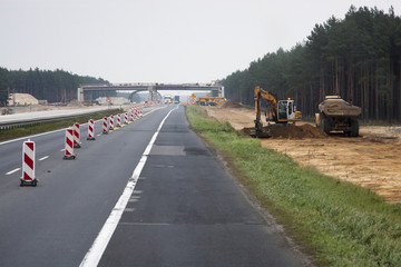 Fototapeta budowa autostrady obraz