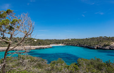 Im Naturpark Mondrago, Blick zur Cala Mondrago