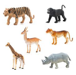 group of jungle animals toy