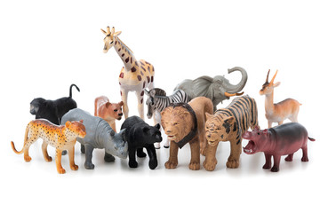 group of jungle animals toy