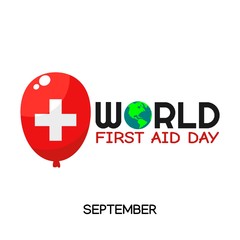 World First Aid Day Vector Illustration