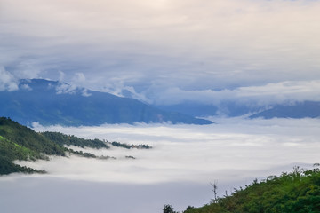Mountain clouds highland