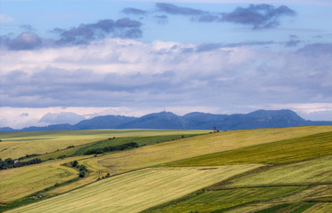 Fototapeta premium View of the Table Mountains and the Sudetes - Wambierzyce