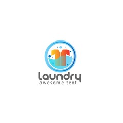 Laundry Logo designs concept vector, Washing Machine logo symbol