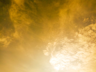 Golden sky at morning Abstract background