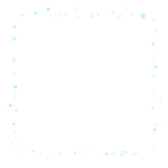 Blue, cyan, turquoise glitter stars confetti