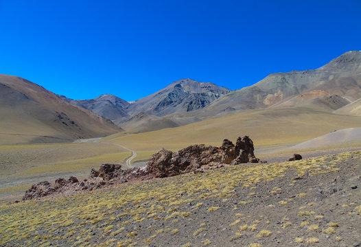 Rock formation of the Elqui Valley. Shot taken close to Las Tortolas Mountain.