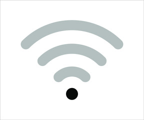 Vector illustration icon set of wifi, wifi signal strength icon set, Wifi icon, flat vector icon design concept.