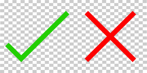 Cross and hook in front of a transparent background