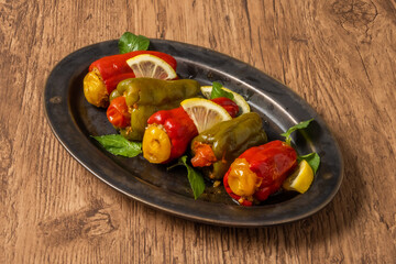 トルコの肉詰めピーマン ドルマ Turkish pepper stuffed dish Dolma