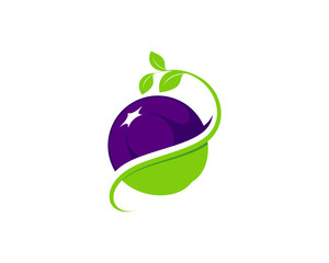 Healthy vegetable vector logo