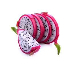 Dragon fruit isolated on white background