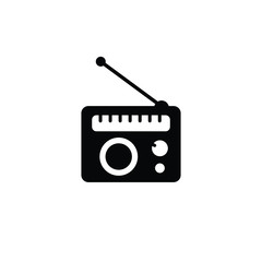 Radio icon isolated vector on white background, sign and symbol 