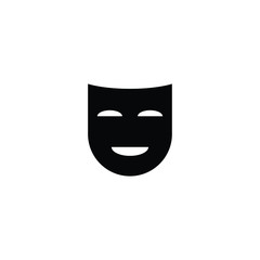 Party mask icon isolated vector on white background, sign and symbol 