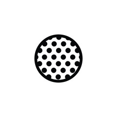 Golf ball icon isolated vector on white background, sign and symbol 