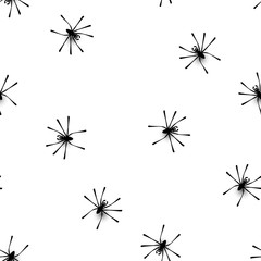 Spiders seamless pattern vector Halloween background. Vector illustration