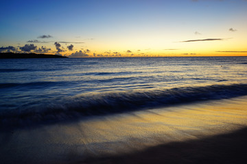 Fototapeta premium The beach of the evening view in Okinawa in Japan