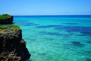 The Blue Sea of Okinawa, Japan