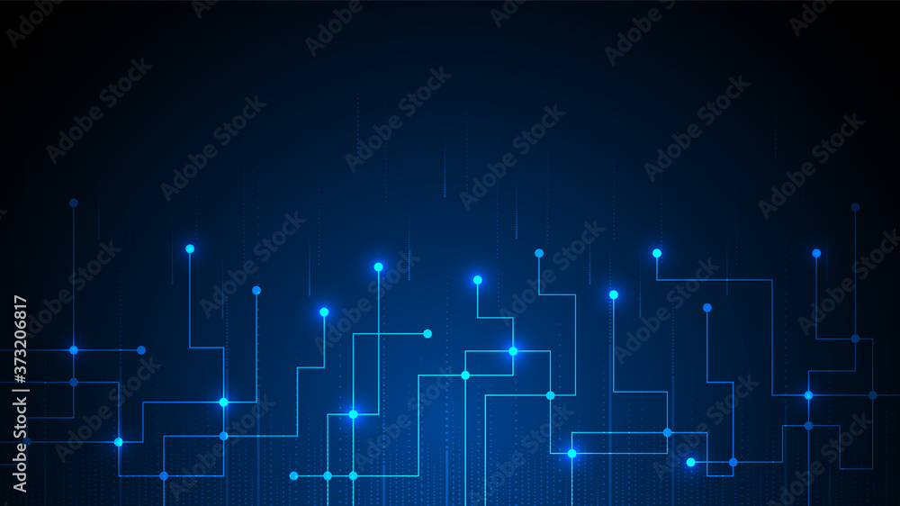 Aufkleber hi-tech digital data connection system