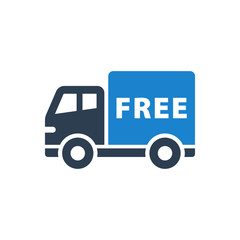 Free shipping service icon