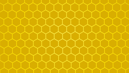 Honeycomb yellow  background, Hexagon texture, 3d white paper background, abstract shape,space for text, objects, vector illustration