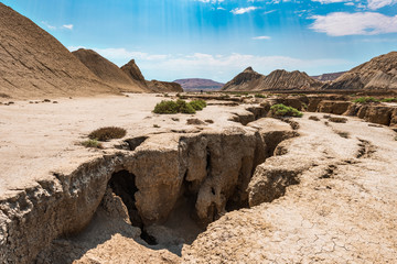 Faults of the earth crust, consequence of the earthquake