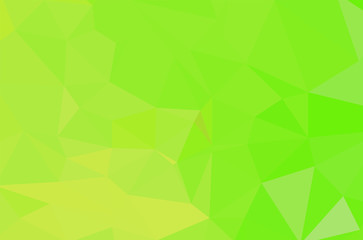 Gradient Green vector shining triangular layout. Glitter abstract illustration