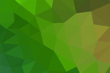 Plakat Gradient Green vector shining triangular layout. Glitter abstract illustration