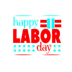 Happy labor day t-shirt design vector. labor day vector illustration.