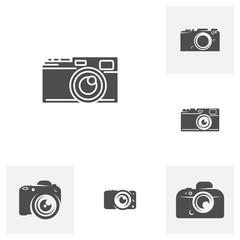 Set of Camera logo design vector template, Camera Photography logo concepts