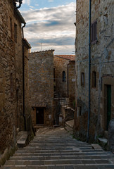 Altstadt von Pitigliano in der Toskana in Italien 