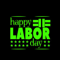Fototapeta premium Happy labor day t-shirt design vector. labor day vector illustration.