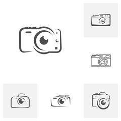 Set of Camera logo design vector template, Camera Photography logo concepts