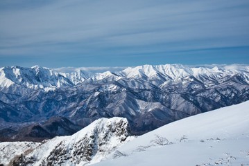 Fototapeta na wymiar 雪山