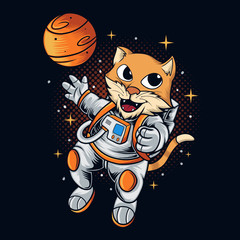 Cat astronaut