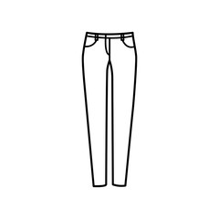 Women jeans icon vector illustration isolated