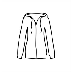 Sweater icon vector, women sweater icon outline art
