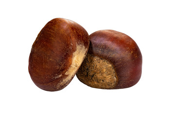 Food Ingredients :  Two Chestnut Without Background 