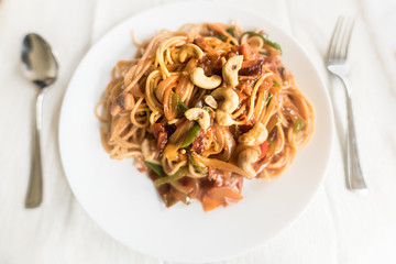 おうちごはん　ナポリタンスパゲッティ