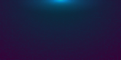 Futuristic blue purple gradient digital background. Backdrop in a cyberpunk style with Glow from above. Design for banner, web, poster, brochure, flyer and card. Vector