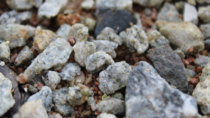 close up of a lot of stone